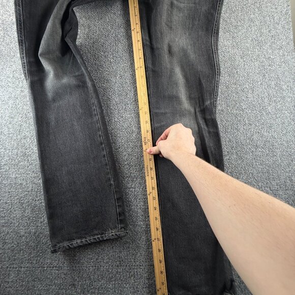 Nudie Jeans Men Denim Jeans Low Slim Jim Used Black Cotton J676 Adult ACTL 32X33 - Picture 7 of 16